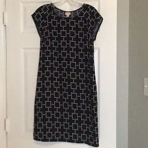 Modern polka dot mini dress